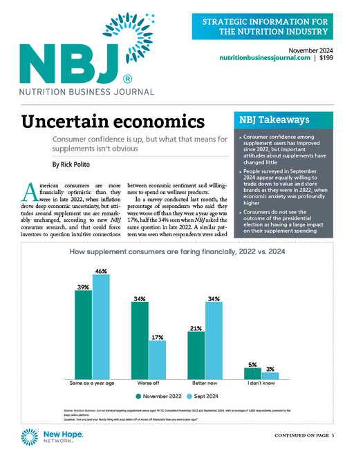 November 2024: The Finance Issue