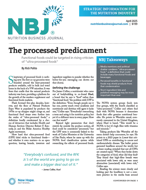 April 2025: Functional Food and Beverage Issue
