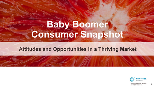Baby Boomer Consumer Snapshot Report