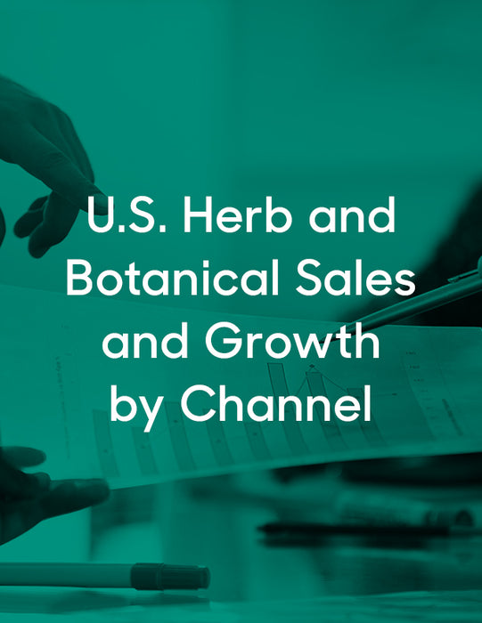 U.S. Herb and Botanical Sales and Growth by Channel, 2001-2026e