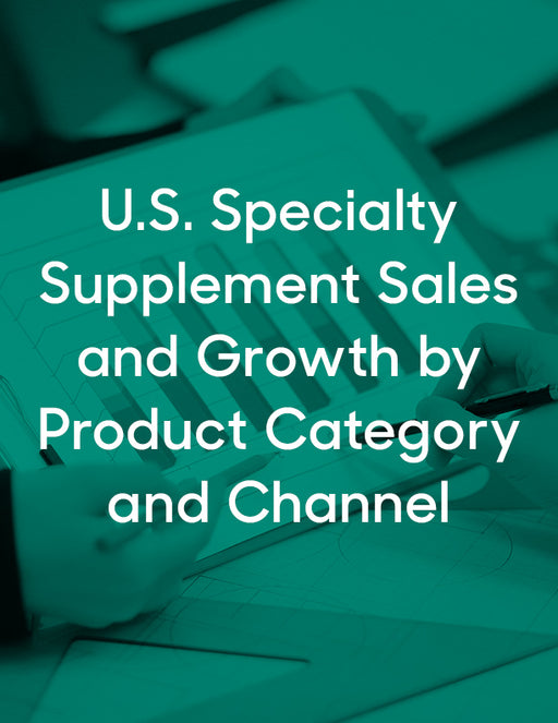 U.S. Specialty Supplement Sales and Growth by Product Category and Channel, 2001-2026e