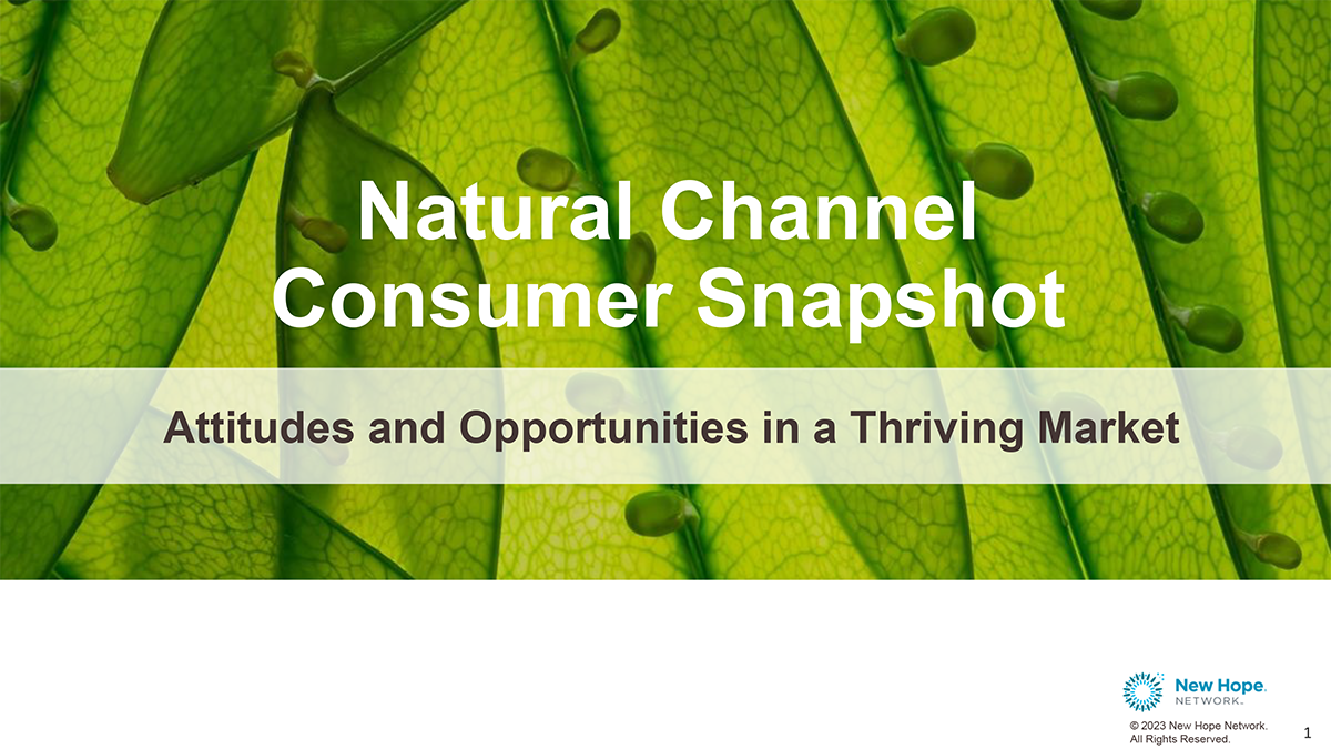 Natural Channel Shopper Consumer Snapshot Report
