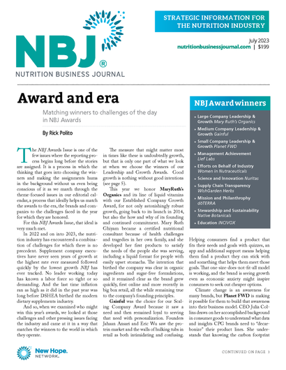 July 2023: Awards Issue